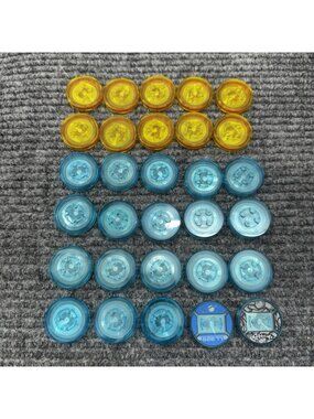 Lot x30 Lego Dimensions Discs Base Tag Blue Orange NFC Vehicle Minifigure Stand